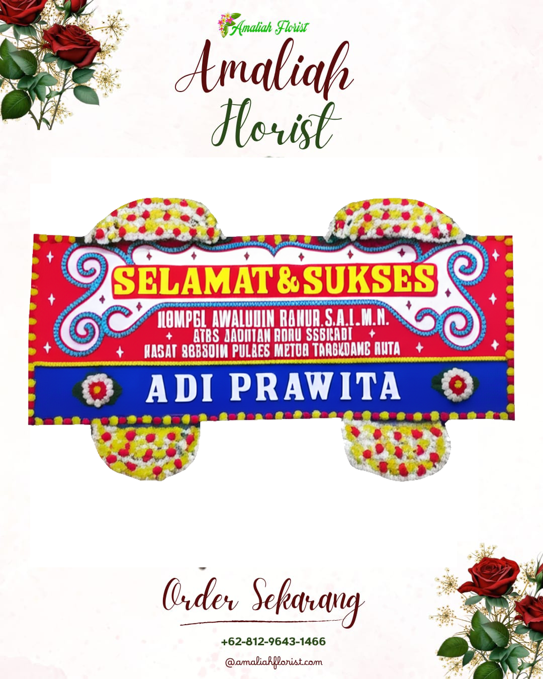 Papan Bunga Ucapan Selamat Kandanghaur